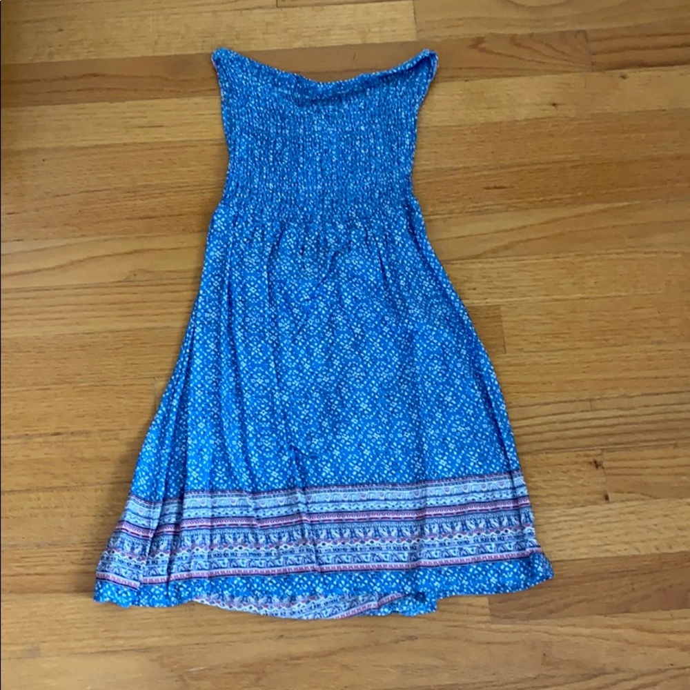 Strapless Tie Dress